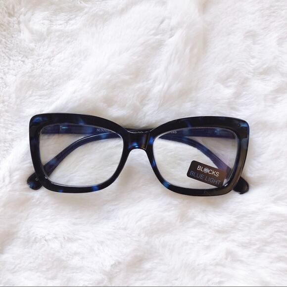 Grace Black & Blue Computer Blue Light Glasses - Picture 1 of 8